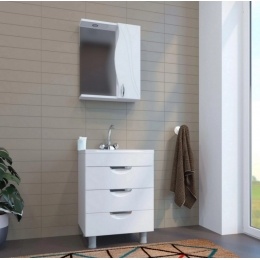 Зеркало-шкаф Mixline Лима-55, правый