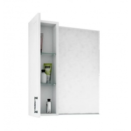 Зеркало Глория-65 левостороннее, белое Sanflor