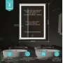Зеркало Mixline Мелис 600х800, сенсорный выключатель, светодиодная подсветка