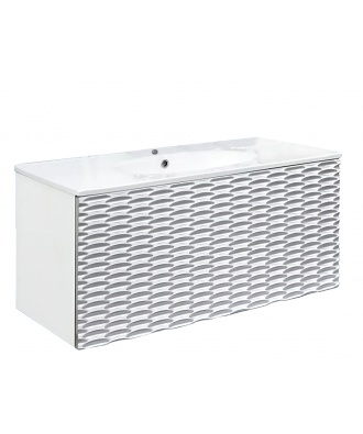 Тумба БЕЛЛА 100 серебро Sanflor под раковину Timzer 100