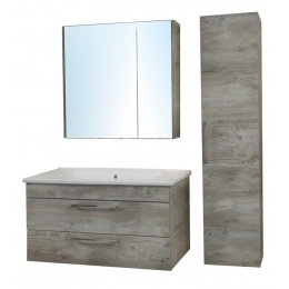 Пенал Azario Milana 35 350х330х155 подвесной универсальный, светлое дерево