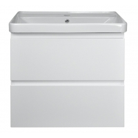 Комплект Azario тумба Мила 80 810х470х670 подвесная с раковиной Monte tx 80, белый матовый