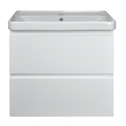 Комплект Azario тумба Мила 80 810х470х670 подвесная с раковиной Monte tx 80, белый матовый