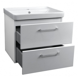 Комплект Azario тумба Ника 60 600х475х560 подвесная с раковиной Monte tx 60 белый