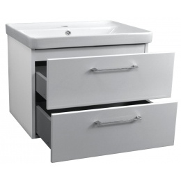 Комплект Azario тумба Ника 80 810х470х560 подвесная с раковиной Monte tx 80 белый