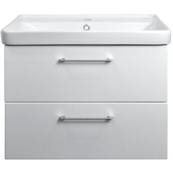 Комплект Azario тумба Ника 80 810х470х560 подвесная с раковиной Monte tx 80 белый