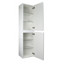 Пенал Azario Мила 400х340х1650 подвесной универсальный, белый матовый