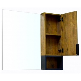 Зеркало-шкаф Azario Gris 90 880х160х800 дуб Веллингтон