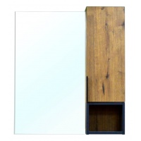 Зеркало-шкаф Azario Gris 75 730х160х800 дуб Веллингтон