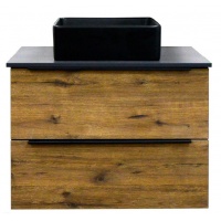 Тумба Azario Gris 90/2 900х500х560 подвесная два выдвижных ящика, без столешницы, дуб Веллингто