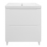 Комплект Azario тумба Lotos 60/2 Н 615х475х835 напольная с раковиной Monte 60, белый