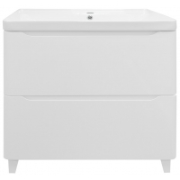 Комплект Azario тумба Lotos 80/2 Н 820х475х835 напольная с раковиной Monte 80, белый