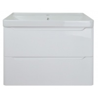 Комплект Azario тумба Lotos 70/2 715х480х570 подвесная с раковиной Monte 70, белый