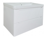 Комплект Azario тумба Lotos 80/2 815х480х570 подвесная с раковиной Monte 80, белый