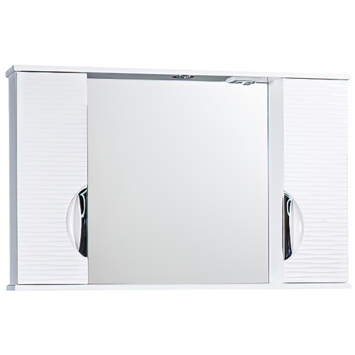 Зеркало-шкаф Джульетта-100 3D Волна (белый) 1000х650х165 СТК купить в интернет магазине Санрай73
