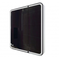 Зеркало-шкаф AZARIO Adriana 1Л 700х800 c подсветкой и диммером, сенсорный выключатель, левый