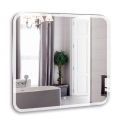 Зеркало AZARIO Стив-2 700х680 c подсветкой, диммером и подогревом, сенсорный выключатель