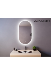 Зеркало AZARIO Alone Arco 600х1000 влагостойкое, подсветка, сенсорный выключатель, диммер