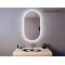 Зеркало AZARIO Alone Arco 600х1000 влагостойкое, подсветка, сенсорный выключатель, диммер