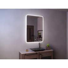 Зеркало AZARIO Esterna Raggio 600х800 влагостойкое, подсветка, сенсорный выключатель, диммер