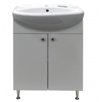 Комплект Тумба Loranto Моника New 55 напольная с раковиной Арго, белый