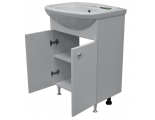 Комплект Тумба Loranto Моника New 60 напольная с раковиной Арго, белый