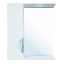 Зеркало-шкаф Loranto Верона 60 левый 600х700х140, без светильника, белый