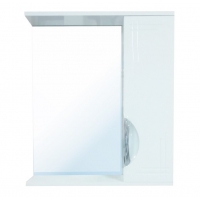 Зеркало-шкаф Loranto Верона 60 правый 600х700х140, без светильника, белый