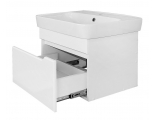 Комплект Тумба Loranto Mari подвесная, с раковиной Сканди 60, белый