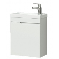 Комплект Тумба Итана Alexa 45 подвесная левая, с раковиной Фостер 45, белый глянец