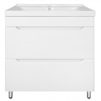 Комплект Тумба Loranto Палермо 70/2Н напольная с раковиной Ferazzano 70, белый