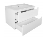 Комплект Тумба Loranto Арфа NEW 70/2 подвесная с раковиной Leone AZ-7506-70, белый