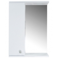 Зеркало-шкаф Loranto Моника 50 левый 500х695х135, без светильника, белый