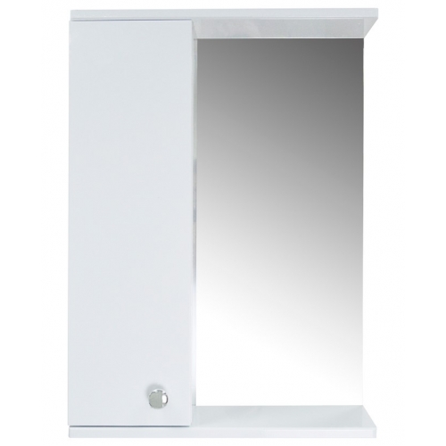 Зеркало-шкаф Loranto Моника 50 левый 500х695х135, без светильника, белый купить в интернет магазине Санрай73