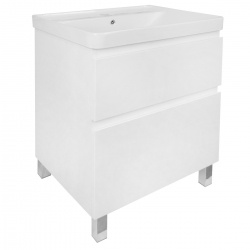 Тумба Azario Мила 60Н 600х460х850 напольная, без раковины, белый