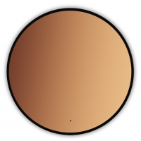 Зеркало AZARIO Monaco-BLACK d1000 бесконтактный сенсор, черная рамка