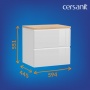 Тумба под столешницу Cersanit MODUO 60, подвесная белая (SB-SZ-MOD60-BL/Wh)
