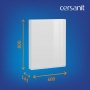 Шкафчик Cersanit MODUO 60 настенный, универсальный, белый (SB-SW-MOD60/Wh)