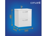 Тумба Cersanit под раковину MELAR для COMO/CITY/COLOUR/NATURE 60, белый (B-SU-MEL-CM60)