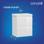Тумба под раковину Cersanit для MODUO SLIM 50, подвесная, белая (SB-SZ-MOD-MO50Sl/Wh)