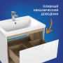 Тумба под раковину Cersanit  LOUNA для COMO 60, подвесная, белая (SP-SZ-LOU-CO60/Wh)