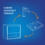 Тумба под раковину Cersanit  LOUNA для COMO 60, подвесная, белая (SP-SZ-LOU-CO60/Wh)