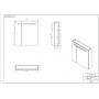 Зеркало-шкафчик Cersanit MELAR 70 c подсветкой,  белый (B-LS-MEL70-Os)