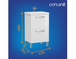Тумба Cersanit под раковину MELAR для COMO/CITY/COLOUR/NATURE 50, белый (B-SU-MEL-CM50)