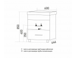 Тумба для ванной Mixline Сура-60 под умывальник Classic-60 (Andrea) (ПВХ)
