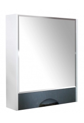 Зеркальный шкаф Mixline Байкал-60 правый, без подсветки, без полок, ПВХ