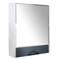 Зеркальный шкаф Mixline Байкал-60 правый, без подсветки, без полок, ПВХ