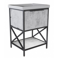 Тумба для ванной Mixline Бруклин 60 бетон, напольная, под умывальник Sanita Luxe Fest 60 Лофт