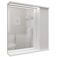 Зеркало-шкаф Mixline Лайн-60, правый с подсветкой, ПВХ