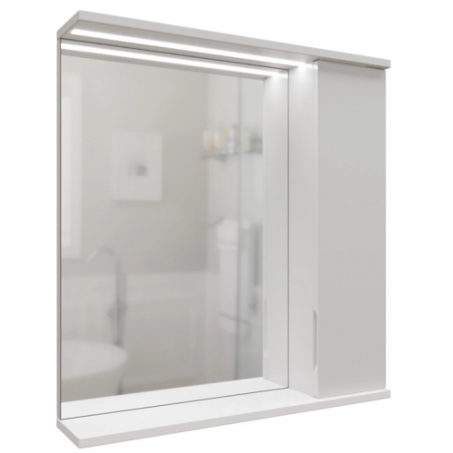 Зеркало-шкаф Mixline Лайн-60, правый с подсветкой, ПВХ купить в интернет магазине Санрай73